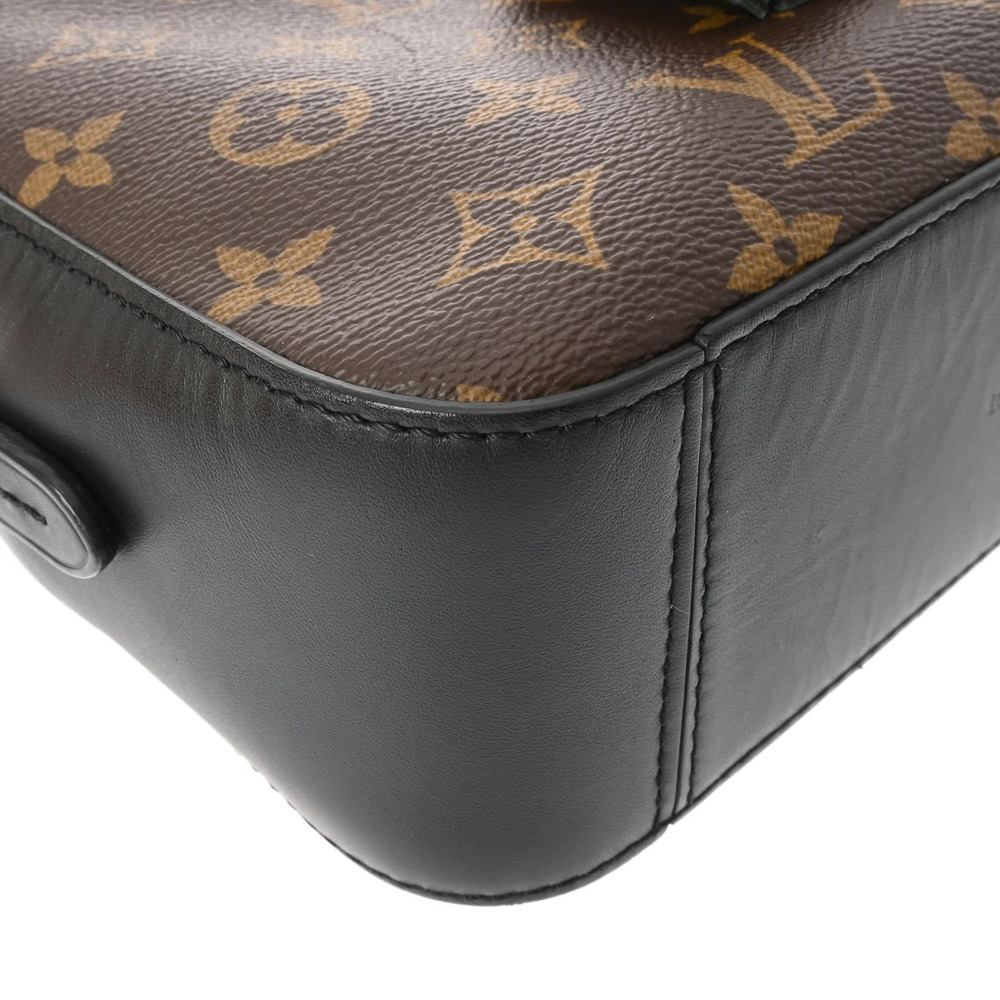 Louis Vuitton Bag Canvas Saintonge Shoulder Black Noir Monogram - Picture 6 of 11